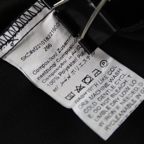 Black Flounce Sleeve Ruched Bust Dress 4X - Picture 9 of 9